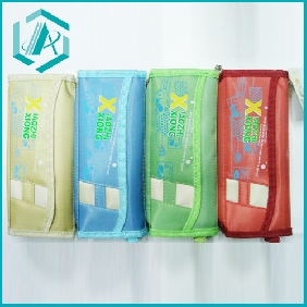 Wholesale kids stationery set PVC pencil case 4 colors mixed packing