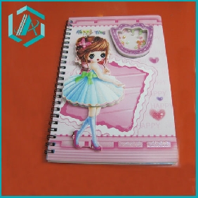Wholesale girls' popular pink daily notebook