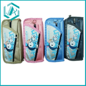 Wholesale PVC n-tiers pencil case pencil bag 4 colors mixed packing