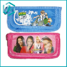 Wholesale student supplies stationery set PVC pencil case  4 colors mixed packing