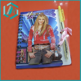 Wholesale hot sell school daily notebook with a pen