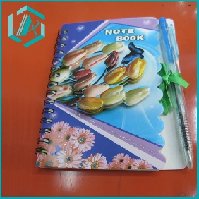 Wholesale practical scool daily notebook with a pen