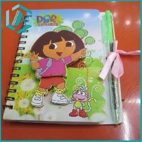 Wholesale lovely popular daily notebook with a pen