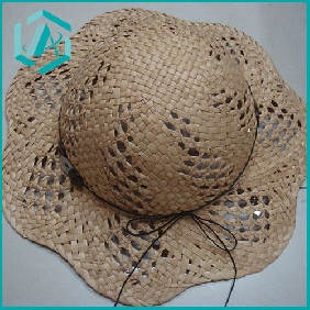 Wholesale children's lovely style sun straw hat in flower shape