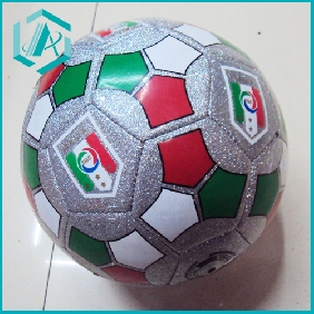 Wholesale PVC handsewn leather footbal, soccer ball, four colours mixed, stock football