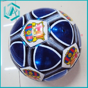 Wholesale Promotional stocking FC Barcelona leather soccer football