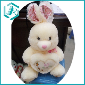 Wholesale Kids preferred Lovely PP cotton plush white rabbit toys, 24cm