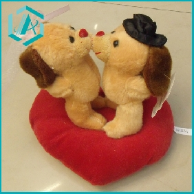 Wholesale Kids preferred Lovely PP cotton plush two bears toy, 20*20cm