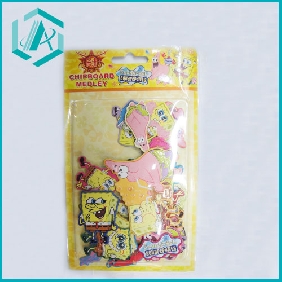 Wholesale lastest color printed 24 designs Spongebob cartoon sticker set