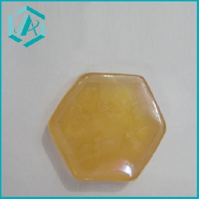 Wholesale yellow hexagon shape fruit glycerine soap in promotion