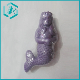 Wholesale grey mermaid shape design fruit glycerine soap in promotion
