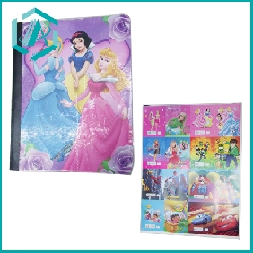 cartoon lovely design notebook with snowhite princess printed/100 sheets