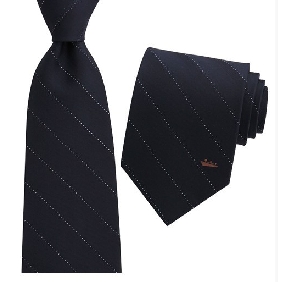 Wholesale men's well-sell advanced classical style 100% silk tie in dark color