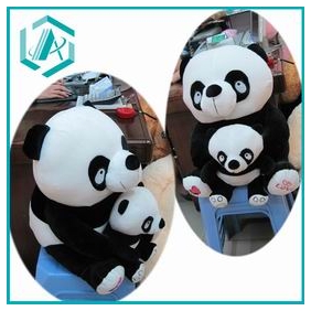 Wholesale Lovely black and white 45cm long fluffy panda toy