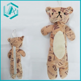 lovely animal shape students' favorite plush pencil case