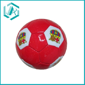 Big red 2# popular fashionable leather mini football on sale