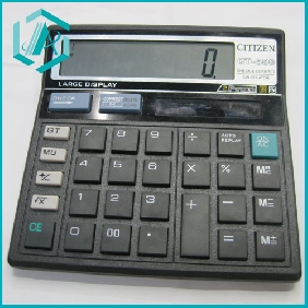 Cheap business and office solar power black calculator
