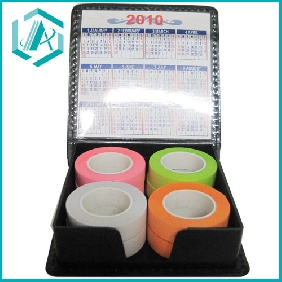 Wholesale Fashional four colorful rolls memo pad with calendar