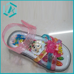 Wholesale 2011 newest cartoon design kid's sandal, PU material, very lovely and cute