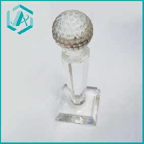 Wholesale Ball & Tee Golf Glass Sculpture Award & Trophy Handmade