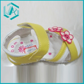 Yellow color kid's sandal for summer season, very cute and lovely style