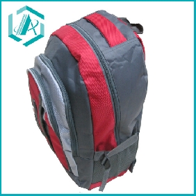 muti-use double zipper practical solid nylon school bag