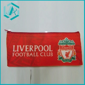 Wholesale 20.5*10.5cm liverpool football club fabric pencil bag