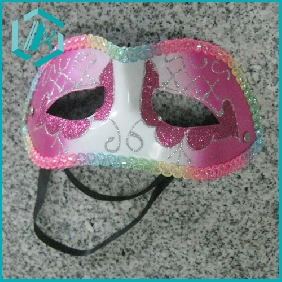 Wholesale colorful eye mask for 2010 Halloween Day, newest design with ribbon