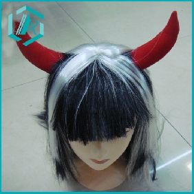 Wholesale New Party black and white Medium staright Women's Full WIG