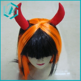 Wholesale New Party Black and Yellow Medium staright Women's Full WIG