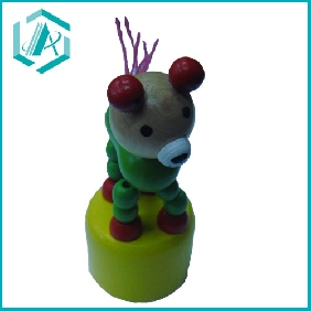 Dog style push up toys, diameter 4.5cm, many colors are available