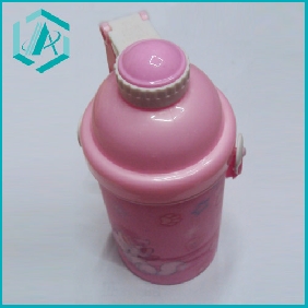 Wholesale good-looking plastic outdoor bottle pink plastic bottle bottle for children/student