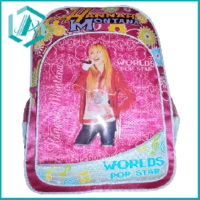 Wholesale fashion Hannah solid nylon stationery school bag