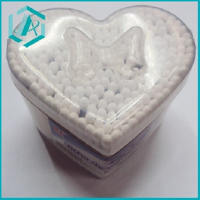 Wholesale heart shape artistic plastic rod cotton bud