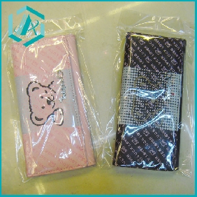 nice pint and black fashion lady's wallet, women's purse with catoon printed