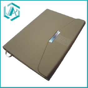 Wholesale hot selling gray leather cover notebook of 100 pages