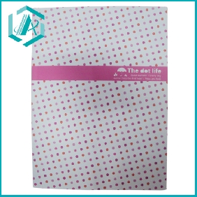 students' school notebook cover with silver coating