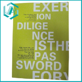 Wholesale nice green office writing pad cover with silver coating