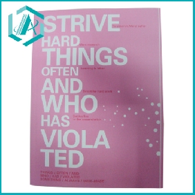 Wholesale good-looking pink notebook with english words