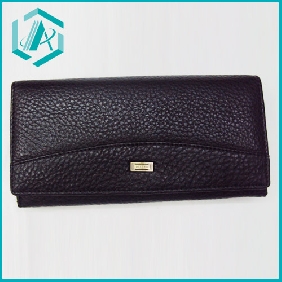 Wholesale designer pu  ladies wallets with black color
