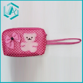 Wholesale PVC red flower printed mobile phone bag