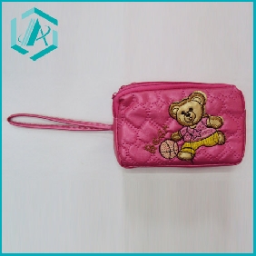 Wholesale Fashionable PVC red bear printed mobile phone bag