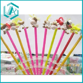 Wholesale student daily use solid animal face wooden pencil
