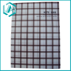 grid paper cover students notebook cover with silver coating