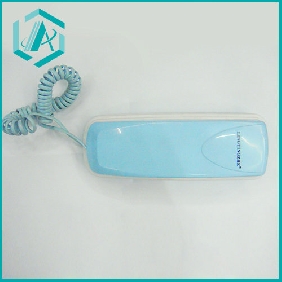 Wholesale Light blue color office corded phone and Hotel telephone, small size and very beautiful