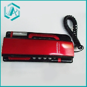 Wholesale New arrive office corded phone, Electronic hook switch, damp-proof, red color