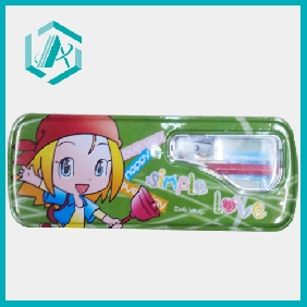 Wholesale 2011 students' hot sell daily use iron pencil box