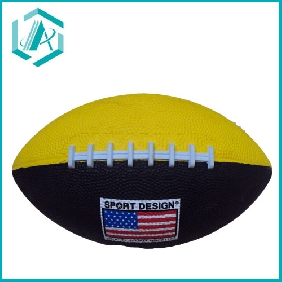 two colors rubber rugby with different colors