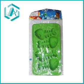 Wholesale Green color with fish shape mini plastic ice cube trays, most competitive price