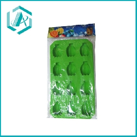 Wholesale ice cube trays for home, green color with small pineapple shape